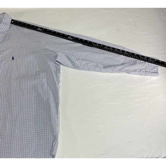 Ralph Lauren Blake Shirt Mens XL Blue Flannel Plaid Preppy Corpcore Button Down - Picture 14 of 15